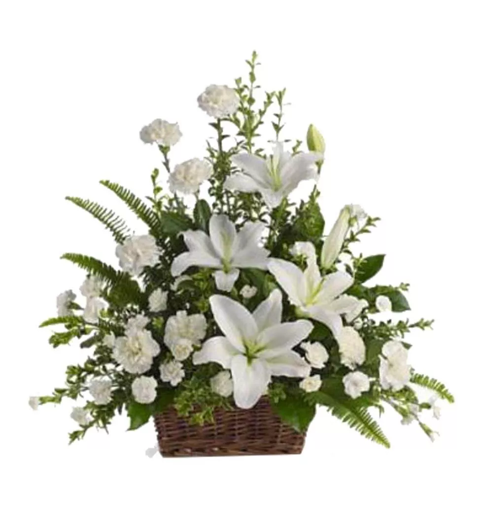 White Arrangement With Elegance